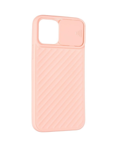 Чохол накладка для iPhone 12/12 Pro Carbon Camera Air Case Рожева (Pink)