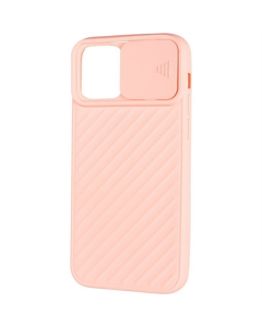 Чохол накладка для iPhone 12/12 Pro Carbon Camera Air Case Рожева (Pink)