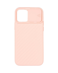 Чохол накладка для iPhone 12/12 Pro Carbon Camera Air Case Рожева (Pink)