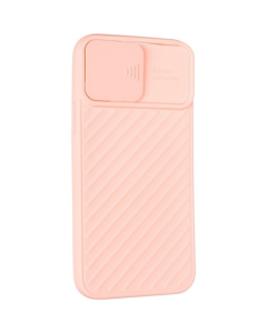 Чохол накладка для iPhone 12/12 Pro Carbon Camera Air Case Рожева (Pink)