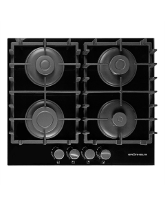 Варильна поверхня Grunhelm GPG 6214 BF Чорна (Black)