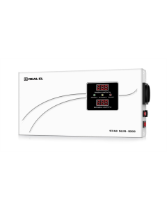 Стабілізатор напруги REAL-EL Stab Slim-1000 Білий (White)