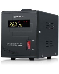 Стабілізатор напруги REAL-EL Stab Energy-1000 Чорний (Black)