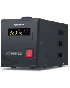 Стабілізатор напруги REAL-EL Stab Energy-2000 Чорний (Black)