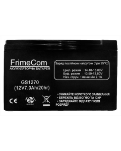 Акумуляторна батарея FrimeCom 12V 7Ah (GS1270) AGM