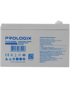 Акумуляторна батарея ProLogix 12V 9Ah (PL12-9) GEL