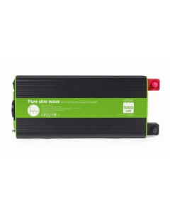 Інвертор напруги EnerGenie EG-PWC-PS1000-01 1000W Чорний (Black)