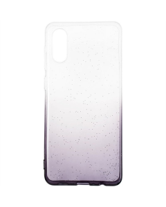 Чехол-накладка для Samsung A02 Remax Glossy Shine Case Черный Белый (Black White)