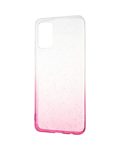 Чехол-накладка для Samsung A02s Remax Glossy Shine Case Розово-белый (Pink White)