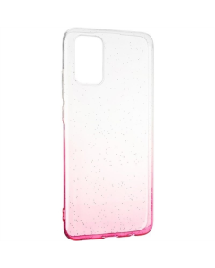 Чехол-накладка для Samsung A02s Remax Glossy Shine Case Розово-белый (Pink White)
