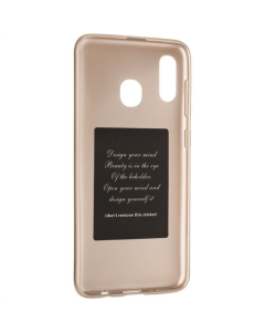 Чехол-накладка для Samsung A30 Remax Glossy Shine Case Золотой (Gold)