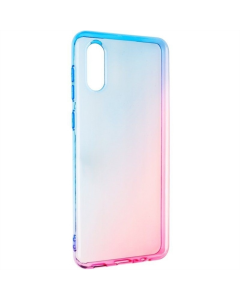 Чехол-накладка для Samsung A02 Ultra Gradient Case Сине-Розовый (Blue Pink)