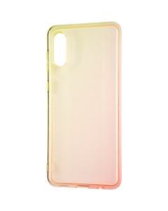 Чехол-накладка для Samsung A02 Ultra Gradient Case Желто-Розовый (Yellow Pink)