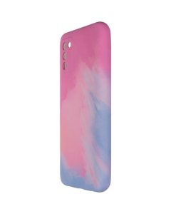 Чехол-накладка для Samsung A03s Watercolor Case Розовый (Pink)