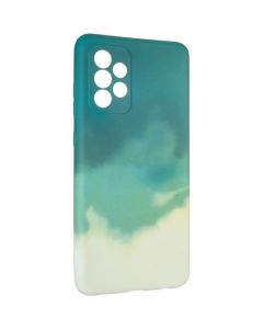 Чехол-накладка для Samsung A72 Watercolor Case Зеленый (Green)
