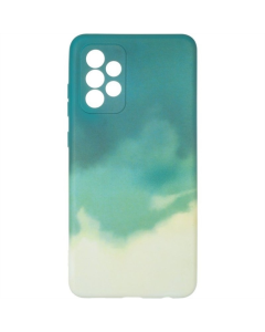 Чехол-накладка для Samsung A72 Watercolor Case Зеленый (Green)