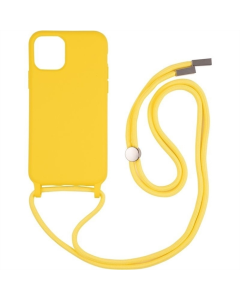 Чохол накладка для iPhone 11 Pro Wave Case + ремінець Жовта (Yellow)