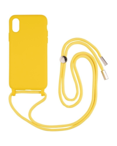 Чехол-накладка для iPhone X/Xs Wave Case + ремешок Желтый (Yellow)