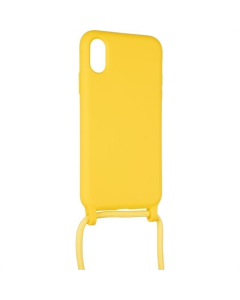 Чехол-накладка для iPhone X/Xs Wave Case + ремешок Желтый (Yellow)