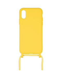 Чехол-накладка для iPhone X/Xs Wave Case + ремешок Желтый (Yellow)