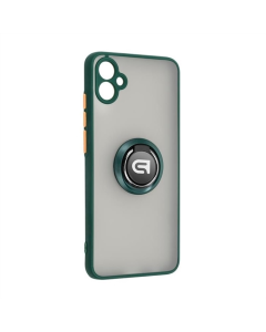Чохол накладка для Samsung A04e ArmorStandart Frosted Matte Ring Зелена (Dark Green)