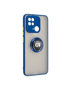 Чехол-накладка для Xiaomi Redmi 10C Armor Standart Frosted Matte Ring Синий (Темно-синий)