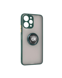 Чохол накладка для Xiaomi Redmi 12 ArmorStandart Frosted Matte Ring Зелена (Dark Green)