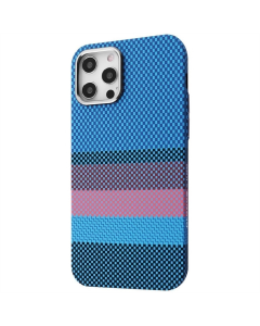 Чохол-накладка для iPhone 12 Pro Max Proove Gleam Case MagSafe Синій (сині обрамлення)