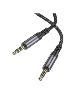 Кабель AUX Borofone BL24 1м Сірий (Gray)