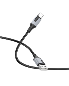 USB-кабель Borofone BX101 Creator Type-C 3A (1м) Черный (Black)