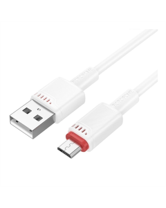 USB-кабель Borofone BX110 Micro 2.4A 1м Белый (White)