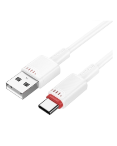 USB-кабель Borofone BX110 Type-C 3A 1м Белый (White)
