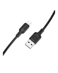 USB-кабель Borofone BX113 Lightning 2.4A 1м Черный (Black)