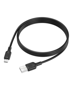 USB-кабель Borofone BX113 Silicone Micro 2.4A 1м Черный (Black)