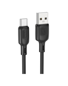 USB-кабель Borofone BX113 Silicone Type-C 3A 3м Черный (Black)