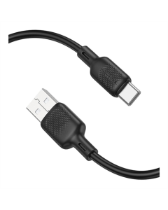 USB-кабель Borofone BX113 Silicone Type-C 3A 3м Черный (Black)