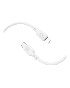 USB-кабель Borofone BX113 Silicone Type-C to Lightning PD27W 1м Белый (White)