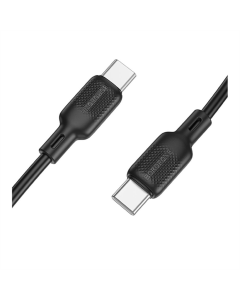 USB-кабель Borofone BX113 Silicone Type-C to Type-C 60W 1м Черный (Black)