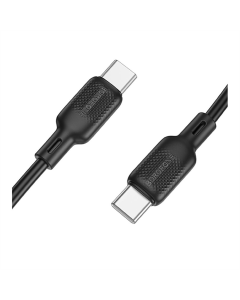 USB-кабель Borofone BX113 Silicone Type-C to Type-C 60W 2м Черный (Black)