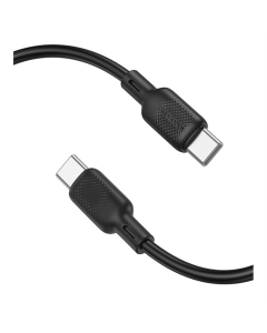 USB-кабель Borofone BX113 Silicone Type-C to Type-C 60W 2м Черный (Black)