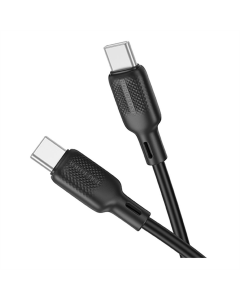 USB-кабель Borofone BX113 Silicone Type-C to Type-C 60W 3м Черный (Black)