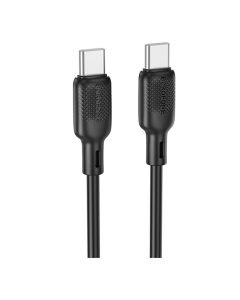 USB-кабель Borofone BX113 Silicone Type-C to Type-C 60W 3м Черный (Black)