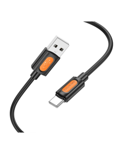 USB-кабель Borofone BX114 Silicone Type-C 3A 1м Черный (Black)