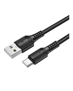 USB-кабель Borofone BX116 Type-C 3A 1м Черный (Black)