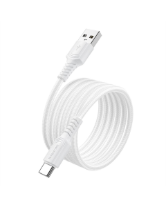 USB-кабель Borofone BX116 Type-C 3A 1м Белый (White)