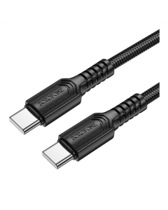 USB-кабель Borofone BX116 Type-C to Type-C 60W 1м Черный (Black)