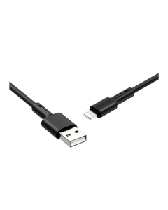 USB-кабель Borofone BX31 Silicone Lightning 1м Черный (Black)