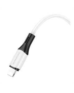 USB-кабель Borofone BX79 Silicone Lightning 2.4A Белый (White)