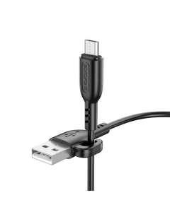 USB-кабель Borofone BX91 Micro 2.4A Черный (Black)