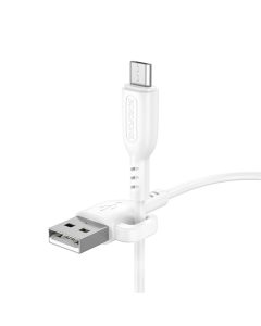 USB-кабель Borofone BX91 Micro 2.4A Белый (White)